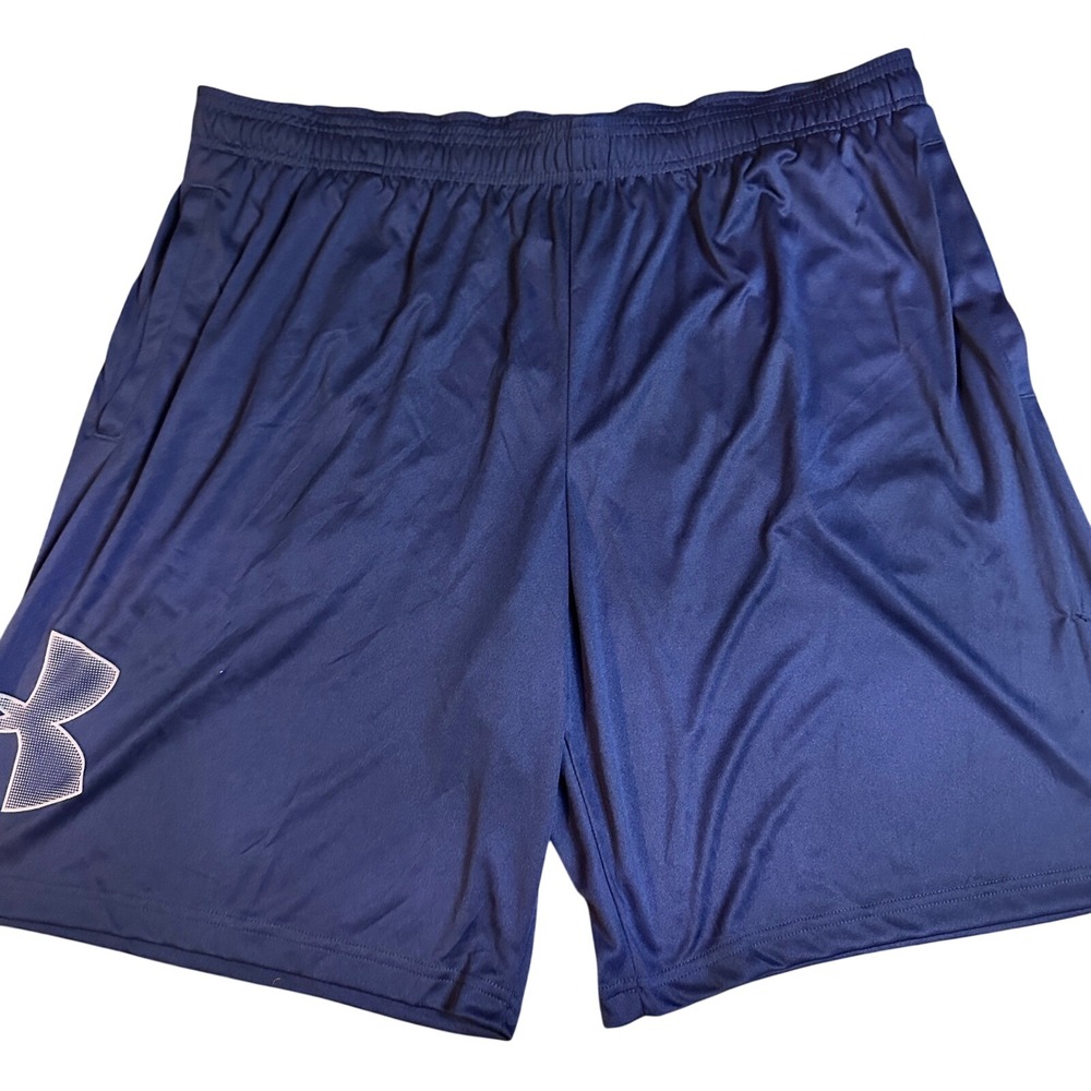 Under Armour UA Tech Graphic Shorts Navy Loose Fit Mens 2XL NWT